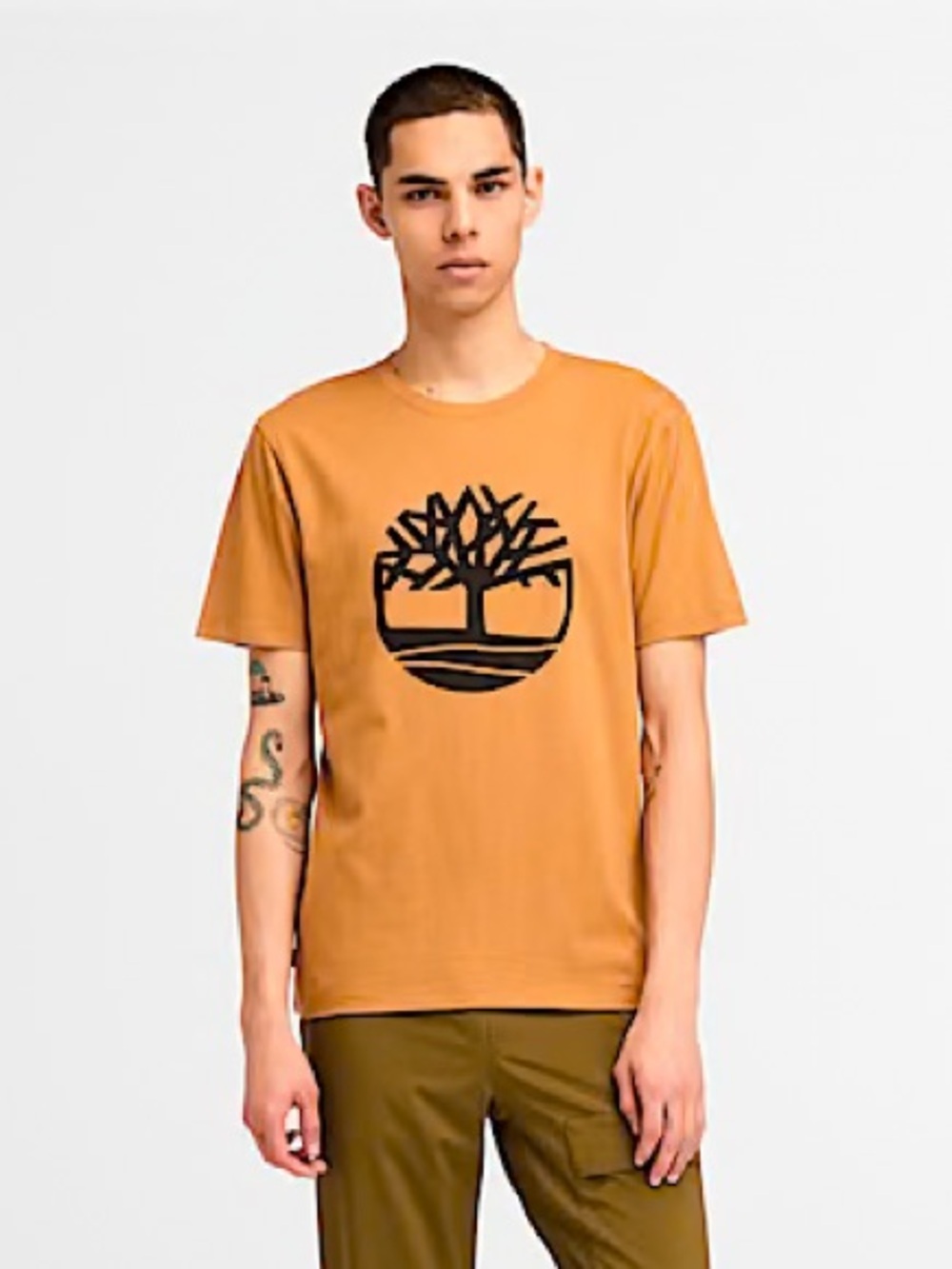 Timberland Men's Tan Graphic Tee